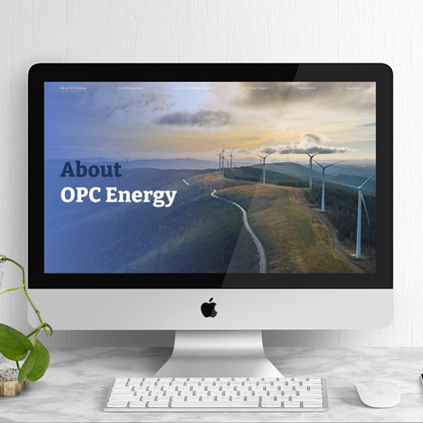 עיצוב דוח ESG אחריות תאגידית עבור חברת OPC אנרגיה